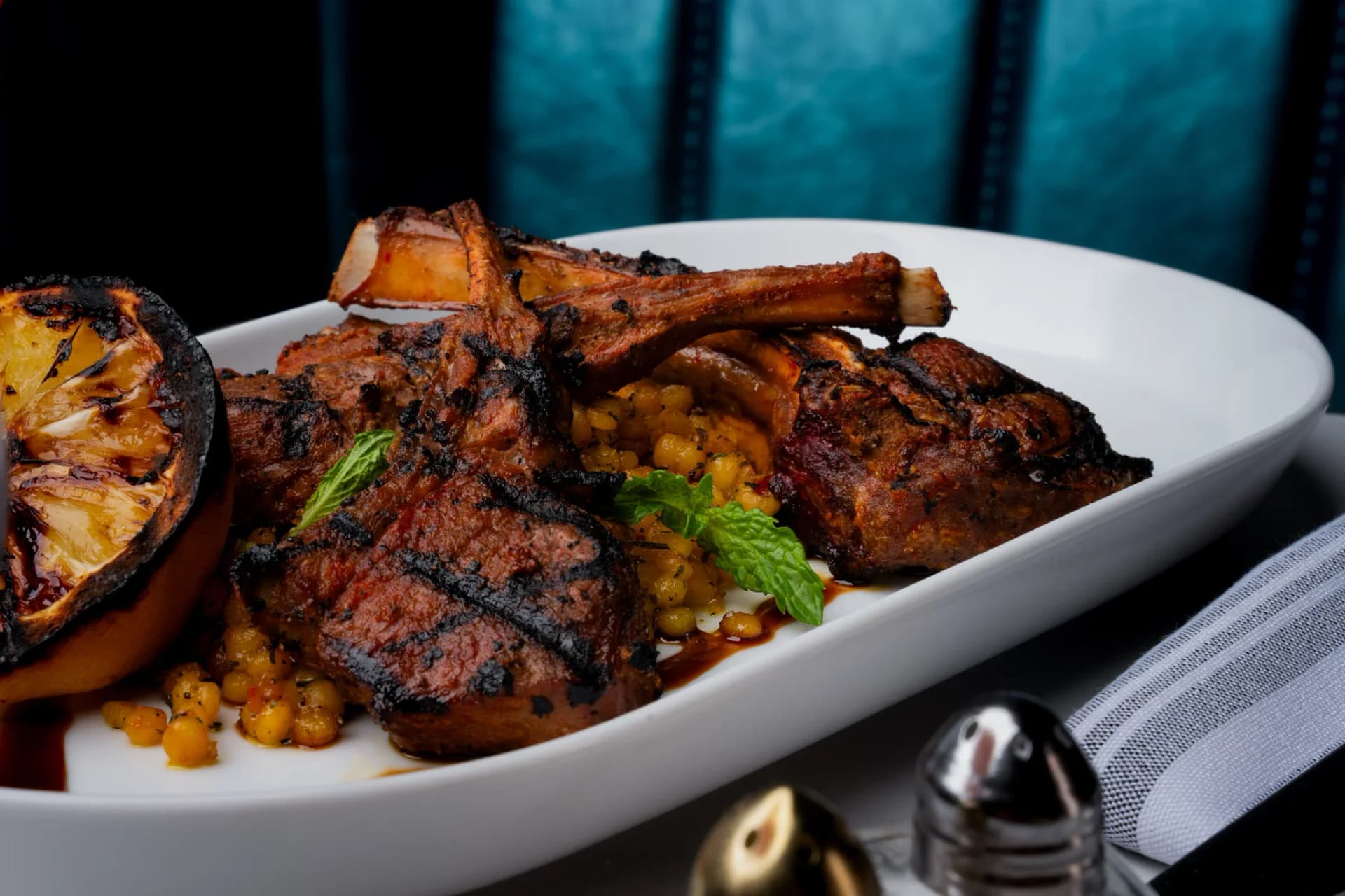 Grilled lamb chops served at Siena Restaurant & Bar, Alpharetta