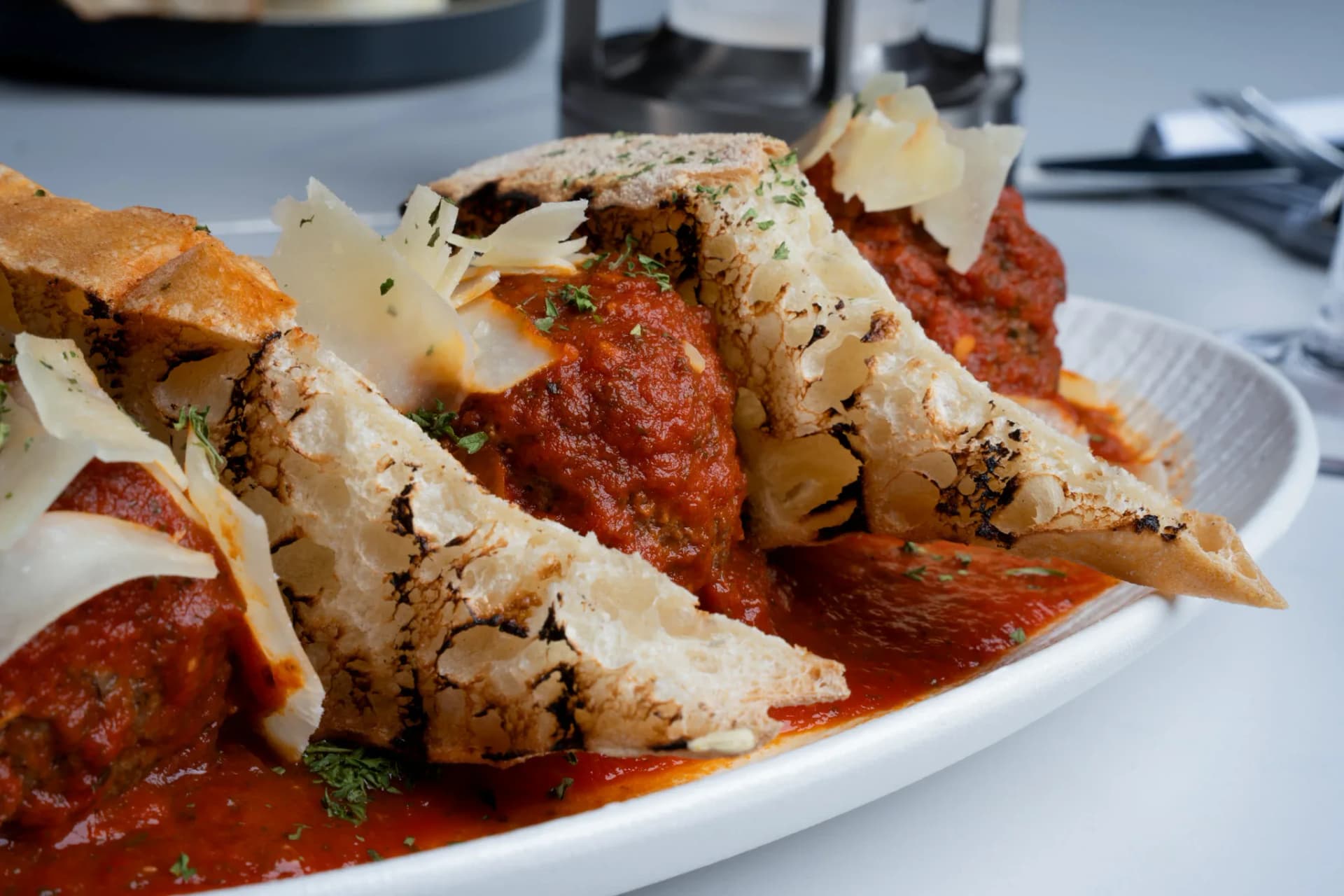 House-made spaghetti and meatballs at Siena Restaurant & Bar in Alpharetta